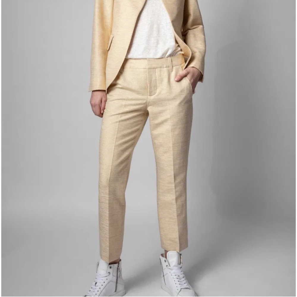 Zadig & Voltaire Linen Sparkle Pants Size 40